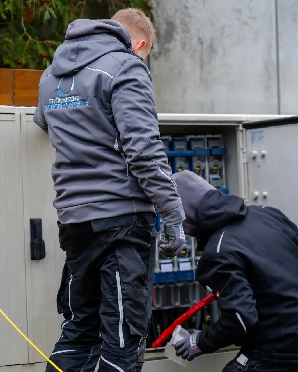 Zählerschrank mit Anschluss der Photovoltaikanlage